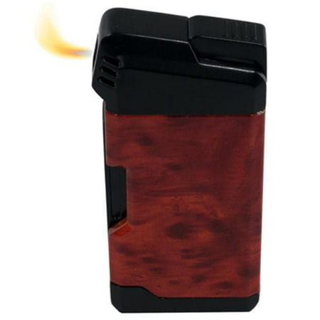 Visol VLR402202 Epirus Soft Flame Pipe Lighter - Wood (Best Soft Flame Cigar Lighter)