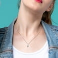 thumbnail image 5 of Everly Women's Topaz Sterling Silver Necklace, 5 of 5