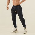 thumbnail image 1 of Pantalones deportivos para hombre, para correr, fitness, uso diario, ocio, colocación, entrenamiento, tejido compuesto, talla grande, 1 of 5