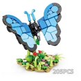 thumbnail image 3 of Bloques de construcción de animales, mariposas, mantis, libélula, escarabajo, juguetes, adornos de escritorio, ladrillos, regalo para niños, 3 of 4