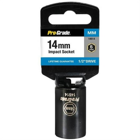 

Pro-Grade 14614 0.5 in. Drive x 14 mm 6 Point Impact Socket