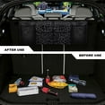 thumbnail image 4 of KUIFORTI Car Trunk Organizer Small SUV Trunk Organizers and Storage, Balck Leopard Print Car Organization Women Stylish Car Accessories with 4 Pockets, Leave Room for Buying and Shopping, 4 of 6