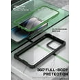 thumbnail image 6 of Poetic Guardian Case for iPhone 14 Pro Max, Clear Case with Built-in Screen Protector, Green/ Clear, 6 of 6