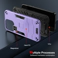 thumbnail image 5 of Feishell Military Shockproof Samsung Galaxy S23 Case [2 Layer Structure][Military Grade Anti-Drop] Hard Slim Camera Protection Rugged Case, Heavy Duty Protective Case for S23,Purple, 5 of 7