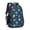 Space Cat and, variant on Space Cat and Planet Black Pattern Cute School Backpack Bag with Padded Back and Adjustable Shoulder Straps 16.9 X 12.6 X 5.9 Inches