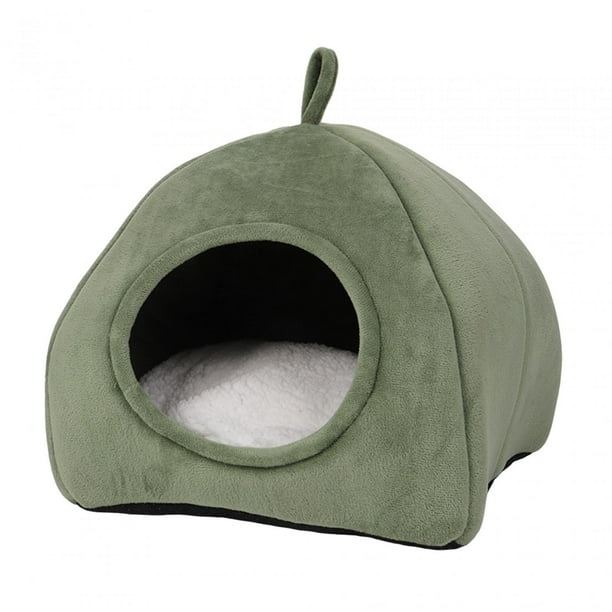 Casa suave para gatos Sunnimix con alfombrilla antideslizante cama para perros terciopelo invierno