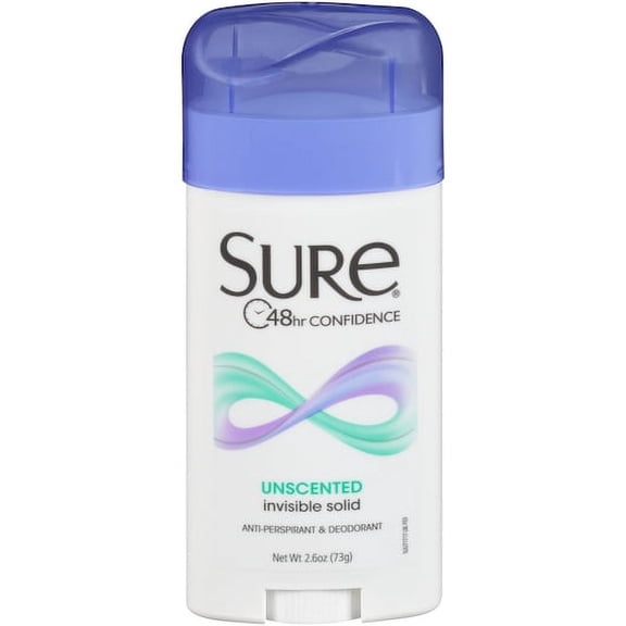(Price/Case)Sure SUU71717 Unscented Invisible Antiperspirant/Deodorant, 2.6 Ounces