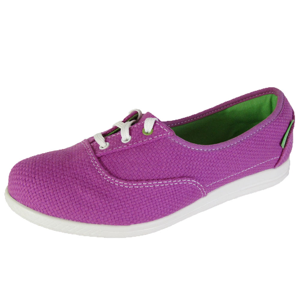 Crocs Womens Lopro Short Vamp Canvas Plim Sneaker Shoes, Viola/White ...