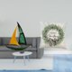 thumbnail image 2 of Escultura De Velero De Hierro, Adorno De Mesa, Colección De Decoración Feng Shui, Figura Decorativa Para Navidad, Funda De Cojín De Poliéster De 45 X 45 Cm, Funda De Almohada Decorativa, 2 of 8