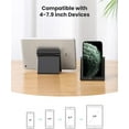 thumbnail image 3 of Cell Phone Stand Holder for Desk Adjustable Compatible with iPhone 13 12 Pro Max 11 SE XS XR 8 Plus 6 7 Samsung Galaxy Note 20 S20 S10 S9 S8 Android Smartphone Mobile Phone Dock Foldable, Black-2 pack, 3 of 7