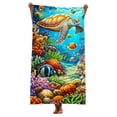 thumbnail image 2 of Delliss Kids Beach Towel for Boys Girls Bath and Beach Soft Cotton Terry Hooded Towel Wrap Swim Towel 150x75cm, 2 of 9