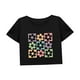 thumbnail image 4 of Camiseta corta holgada con cuello redondo para mujer, para caminar, viajar, mochilear, vacaciones L, 4 of 7