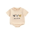 thumbnail image 2 of Baby Boys and Girls Romper Casual Rooster Letter Embroidery Round Neck Short Sleeve Jumpsuit for Infant Toddler, 2 of 10