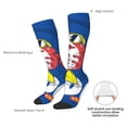 thumbnail image 4 of Gaeub Cool Lobster Surfing Printed Design Socks Stretchy High Tube Socks for Men Women Teens , Softball Soccer Socks for Hiking, Sport, 4 of 6