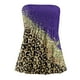 thumbnail image 3 of Gibobby Camiseta de tirantes sin mangas con estampado floral para mujer, cintura elástica plisada, sin espalda(Morado,G), 3 of 4
