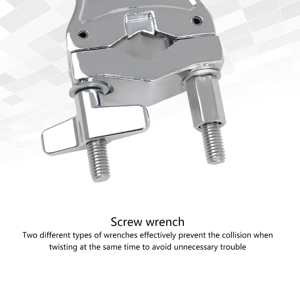 Yokua Single L Rod Mount Clamp Mounting Bracket Zinc Alloy Drum Parts Extension Clip