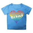 thumbnail image 1 of MEZZALL T-Shirt à Col Rond Imprimé Lettres pour Enfants Unisexe, Bleu Ciel, 3-4 Ans, 1 of 4