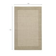 thumbnail image 3 of Mainstays Farmhouse Faux Sisal Olefin Beige Border Indoor Entryway Accent Rug, 2'6" x 3'10", 3 of 9