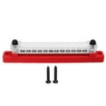 thumbnail image 1 of Marine Bus Bar, Power Distribution Block Temperature Resistance M6 Studs M4 Screws With Cover For Car RV Boat Black,Red, 1 of 8