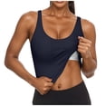 thumbnail image 3 of Trendy Queen Women's Tank Tops Double Lined Crop Sleeveless Going Out Camisole Women's Soft Stretch Tank Tops with Double Lined Construction Navy S, 3 of 7