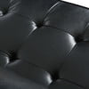 thumbnail image 4 of Hixon Contemporary Tufted 3 Seater Sofa, Midnight Black and Espresso, 4 of 8