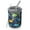 DarkBlue Colorful Dinosaurs, variant on 12oz Coffee Tumblers DarkBlue Cartoon Dinosaurs Yellow Triangles Pattern Stainless Steel Vacuum Insulated Travel Tumbler Coffee Cups Mug with Lid and Straw with Cleaning Brush for Cold & Hot Drinks