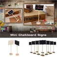 thumbnail image 2 of Amdohai 15 PCS Mini Chalkboard Signs Wood Small Rectangle Chalkboards Blackboard with Water-Based Chalk and Replacement Stickers for Weddings Message Board Signs Crafts Decorating, 2 of 6