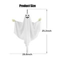 thumbnail image 4 of Ghost Suit Halloween Decor Hanging Figure Poseable Skeleton Hands Outdoor Indoor Spooky Decoration 28 Inch Length Festive Party Yard Display, 4 of 8