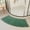 Green-GN Home Decor, variant on karymi Solid Color Curved Bathroom Floor Mat Fan Shaped Water Absorbing Foot Mat for Household Bathroom Shower Room Non Slip Door Mat Carpet Bedroom Decor Living Room Decor