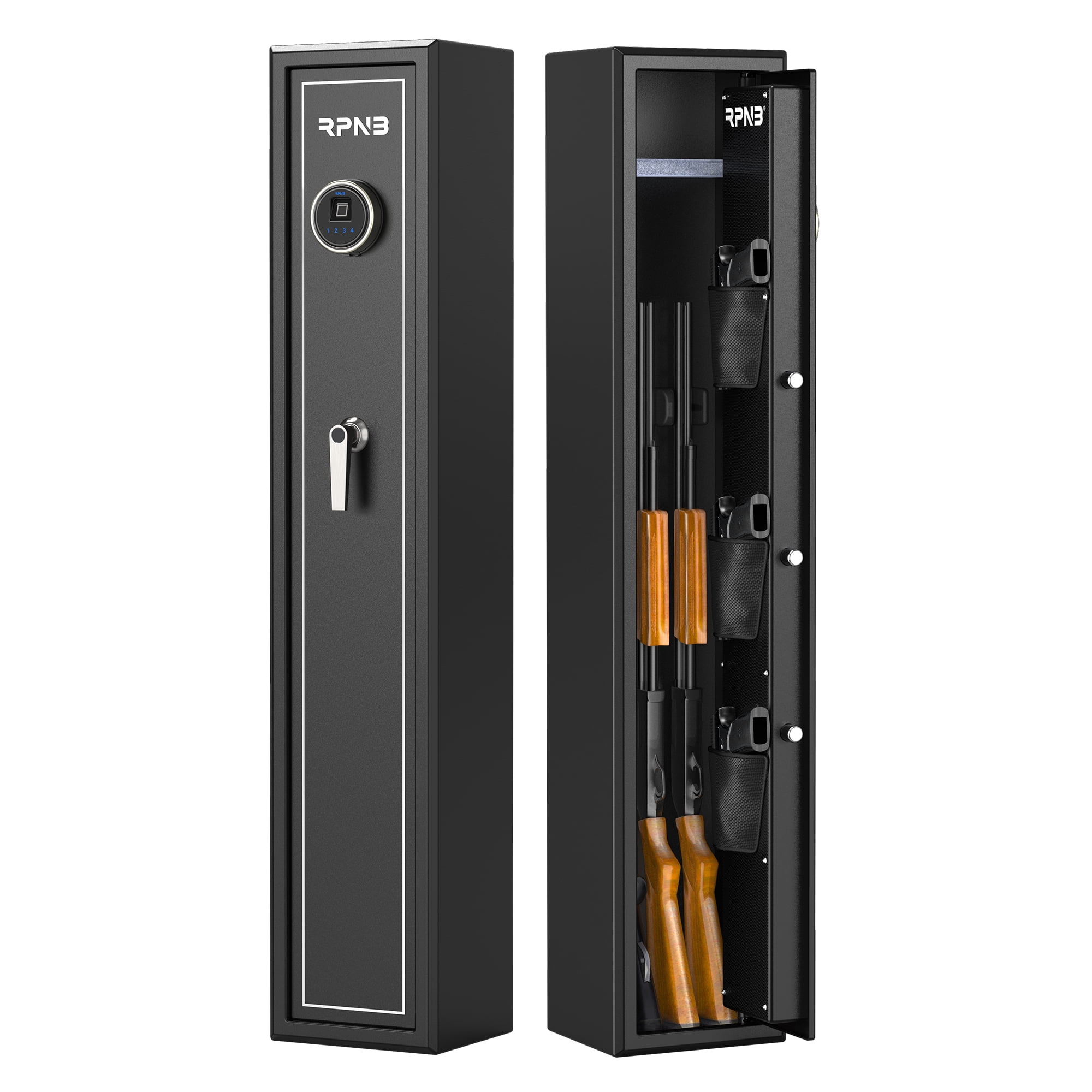 RPNB Large Biometric Rifle Safe 3 Rifles with Touch Screen, Door Panel