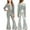 A39 Black, variant on Girls' Shiny Metallic Jumpsuit Long Sleeve Flared Pants One Piece Outfit for Dance, Party Holiday Sequin Jumpsuits
