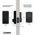 thumbnail image 4 of Brinks Electronic Touchpad Deadbolt with Pro-Guard, Transitional, Matte Black, 4 of 11