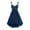 Blue, variant on Fancifize Women Gothic Vintage Velvet Dresses Sleeveless Halloween Dress Retro Elegant Spaghetti Strap Costume Clothes