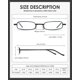 thumbnail image 3 of 3 Pack Slim Pocket Reading Glasses For Men Women Blue Light Blocking Compact Readers Spring Hinge Metal Frame Eyeglasses With Portable Pen Clip Tube C, 3 of 5