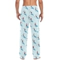 thumbnail image 4 of FORMRS Mens Pajama Pants with Pockets Sleepwear Lounge Bottoms Sizes S-2XL, Blue Ice Hockey, 4 of 7