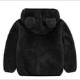 thumbnail image 3 of Generic Children's Kids Girls Coat Winter Windproof Thicken Coat Jacket Child Warm Button Outerwear for Casual Soft Comfortable Clothing ﻿2-3 YearsBlack-A, 3 of 3