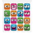 thumbnail image 3 of Ambesonne Funny Shower Curtain, Cartoon Monsters Comic, 69"Wx84"L, Multicolor, 3 of 5