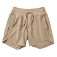 thumbnail image 3 of Lmueinov Women's 7" Athletic Running Long Shorts Workout Hiking Shorts Quick Dry High Waisted Active Zipper Pocket, 2026 Summer Trendy, 3 of 7