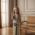 thumbnail image 3 of Summer New Girls Baby Ice Silk Suit Baby Girls Summer Loose Sleeveless Vest Top Trousers Two Sets, 3 of 3