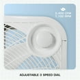 thumbnail image 5 of Hurricane Classic 20 Inch Portable Floor Fan with 3 Speed Settings, White, 5 of 11