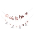 thumbnail image 4 of Bridal Shower Banner , Bridal Shower Sign Shiny Charming Simple Assembly  For Bridal Shower For Bachelor Party Decoration Rose Gold, 4 of 8