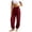 Wine, variant on MLCDZ Women's Cotton Linen Summer Drawstring Elastic Waist Palazzo Pants Flowy Wide Leg Loose Fit Lightweight Beach Vacation Trousers with Pockets