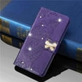 thumbnail image 2 of ZUKKASHAN For iPhone 15 Case Glitter Crystal Flip PU Leather Phone Cover for iPhone 15, Shockproof Wallet Card Slots Butterfly Gems Bling Shiny Magnetic Clasp Kickstand, 2 of 5