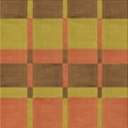 thumbnail image 1 of Ahgly Company Machine Washable Indoor Square Transitional Mahogany Brown Area Rugs, 6' Square, 1 of 7