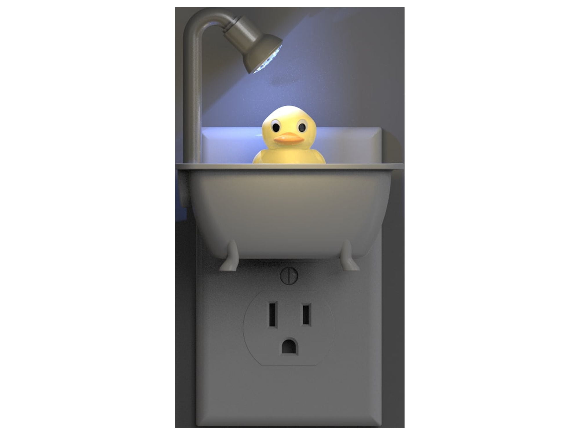 (4 pack) Meridian LED Duck in a Tub Automatic Night Light, 1 pack, 3.38in by 3.38in