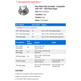 thumbnail image 2 of Rear Wheel Hub Assembly - Compatible with 1997 - 2002 Buick Regal 1998 1999 2000 2001, 2 of 2