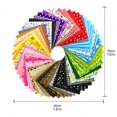 thumbnail image 3 of Cotton Fabric Squares with 100% Cotton Plain Weave and Assorted Random Prints, 50-Pack 8X8 Inch, Multicolor, for Quilting and Sewing Projects, Pre-Cut Fabric Squares, 3 of 6