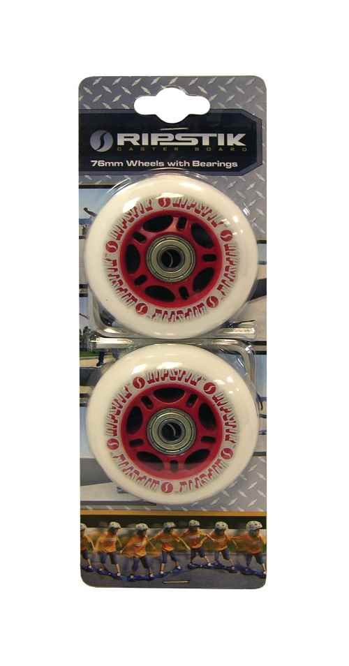 ZORA SKATES Flux 2 76mm RipStik Wheels 85A for Ripsurf Caster Board RipStik Wave Board 2 Pack with Bearings or Crazy Cart Wheels Replacement 