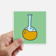 thumbnail image 1 of Adhesivo Cuadrado Impermeable Unbranded Reacción química del frasco de vidrio Calcomanía Coche, 1 of 1
