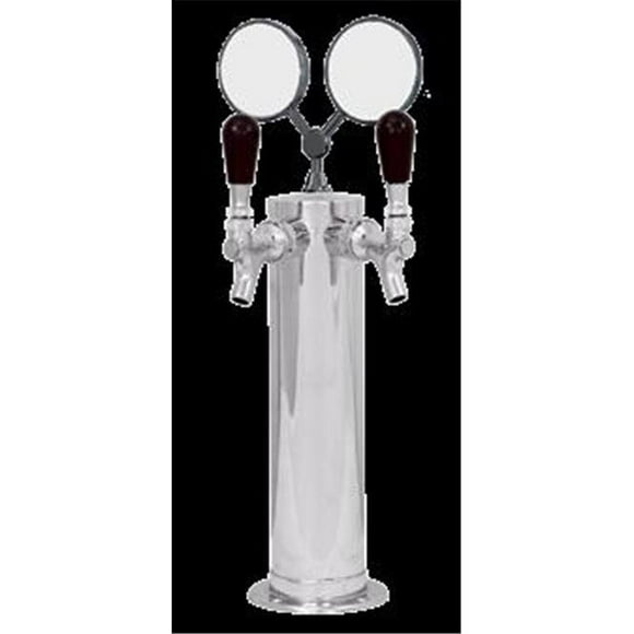 3 in. Cylinder Tower Tube of Chrome & Glycol